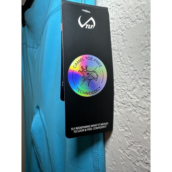 TLF Tempo Glo High Waisted Workout‎ Leggings Bright Blue Women's LARGE NWT - Picture 6 of 13